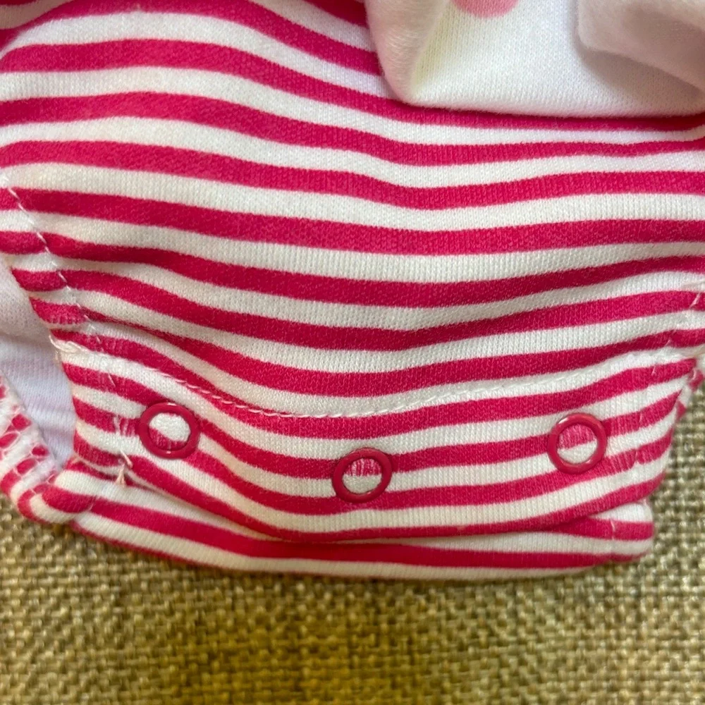 Little Me Pink and White Heart Diaper Cover